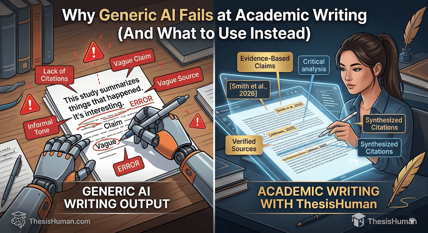 Why Generic AI Fails at Academic Writing (And What to Use Instead)