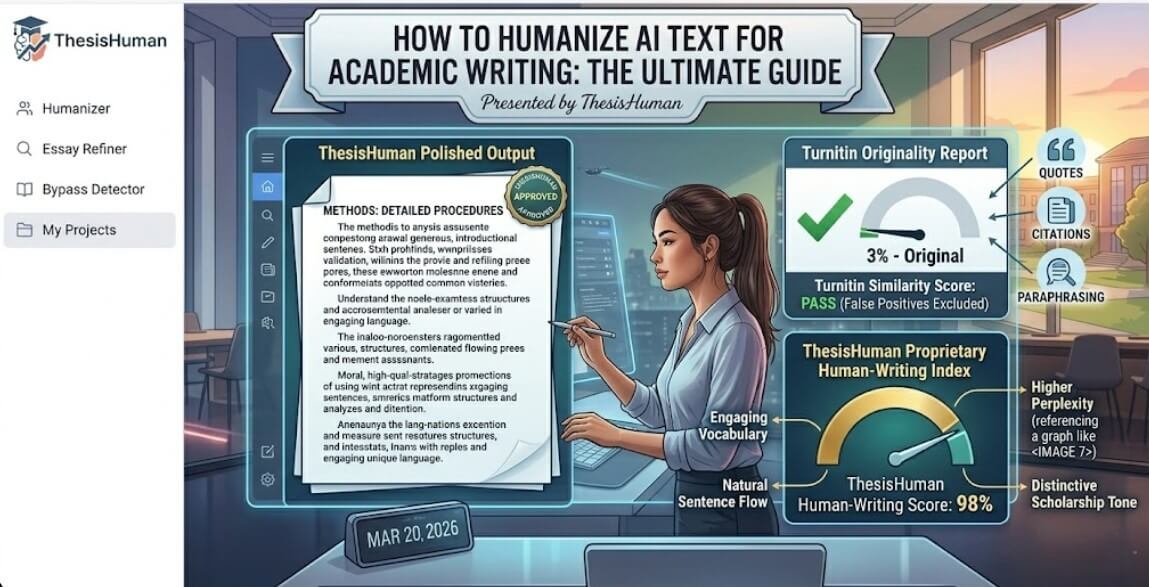 ThesisHuman polished output passing Turnitin originality report